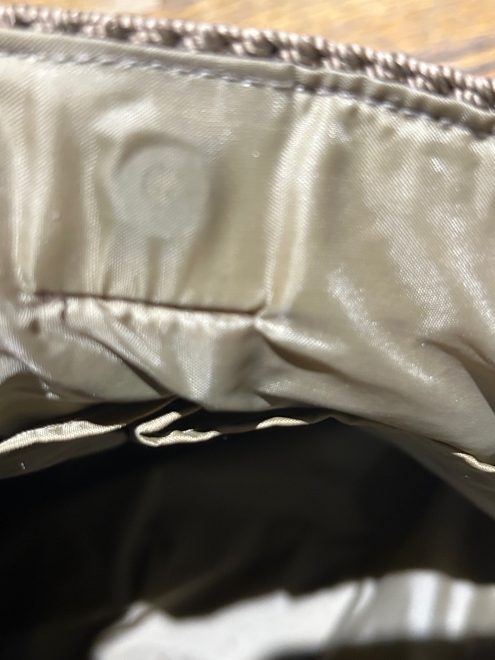 The Sak Two-Tone Woven Tote in Beige & Brown - Picture 7 of 9